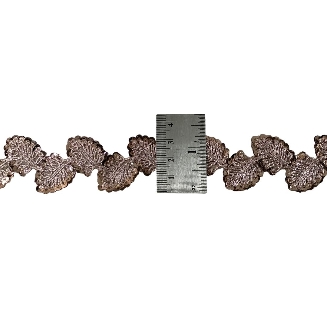 Rose Gold Leaf Lace